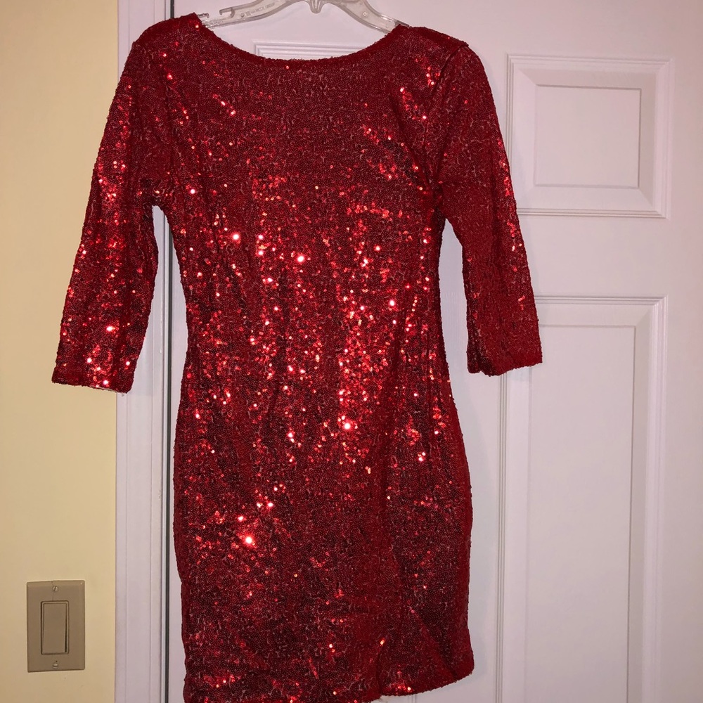 Medium Red Sequin Dress